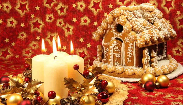 Hanukkah Gingerbread House With Menorah, Dreidel and Star of David