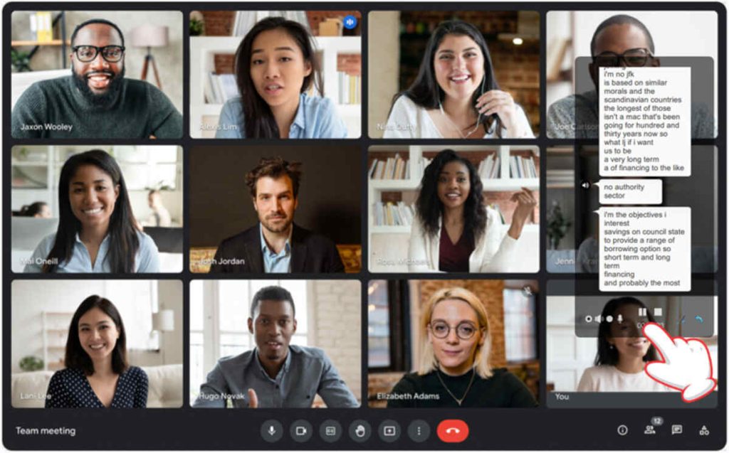 record a google meet